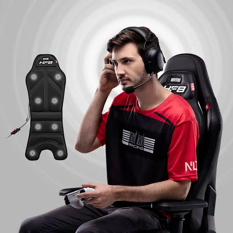 Next Level Racing veut faire vibrer votre dos avec le HF8