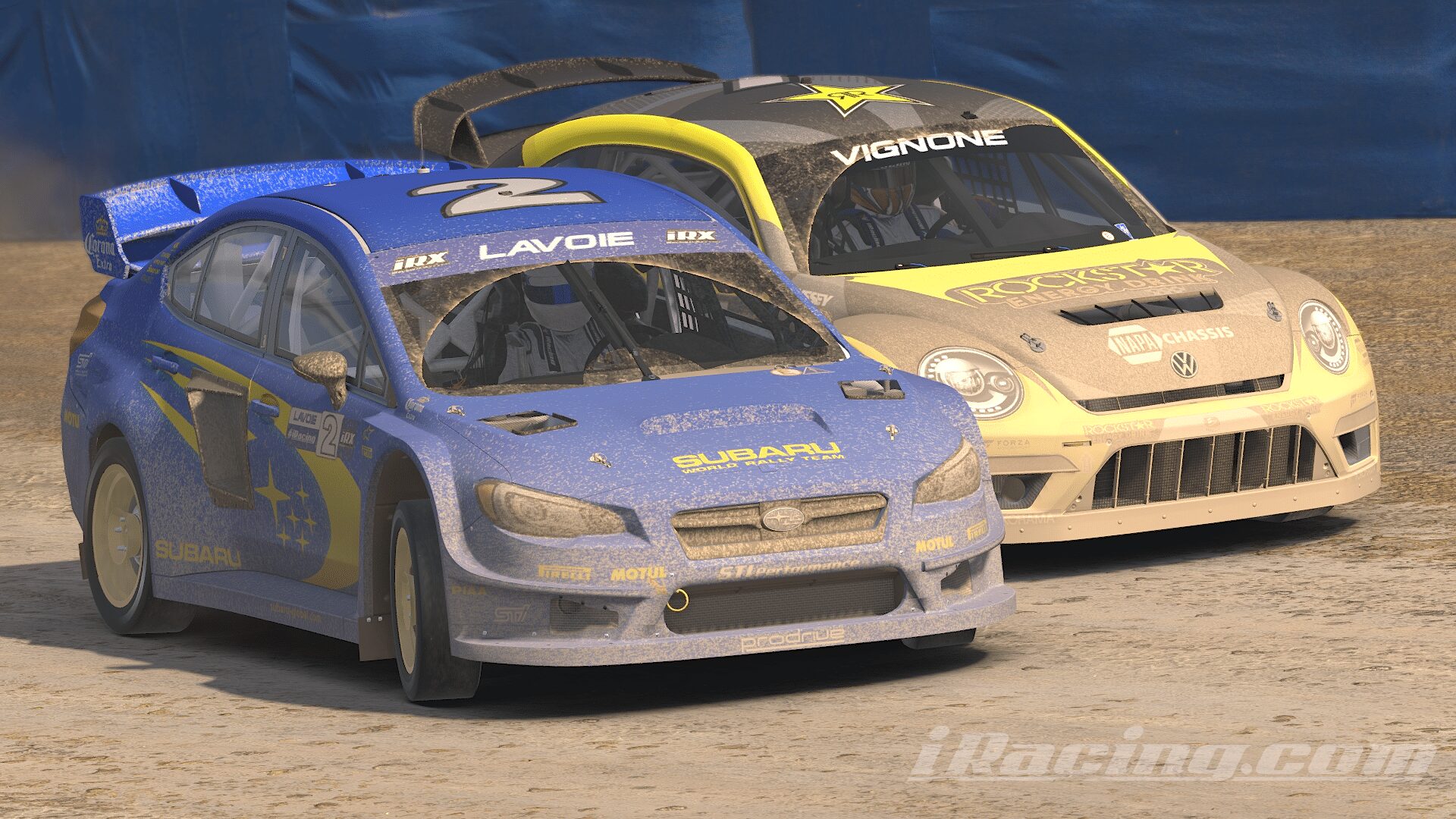 rallycross iracing : la bagarre !