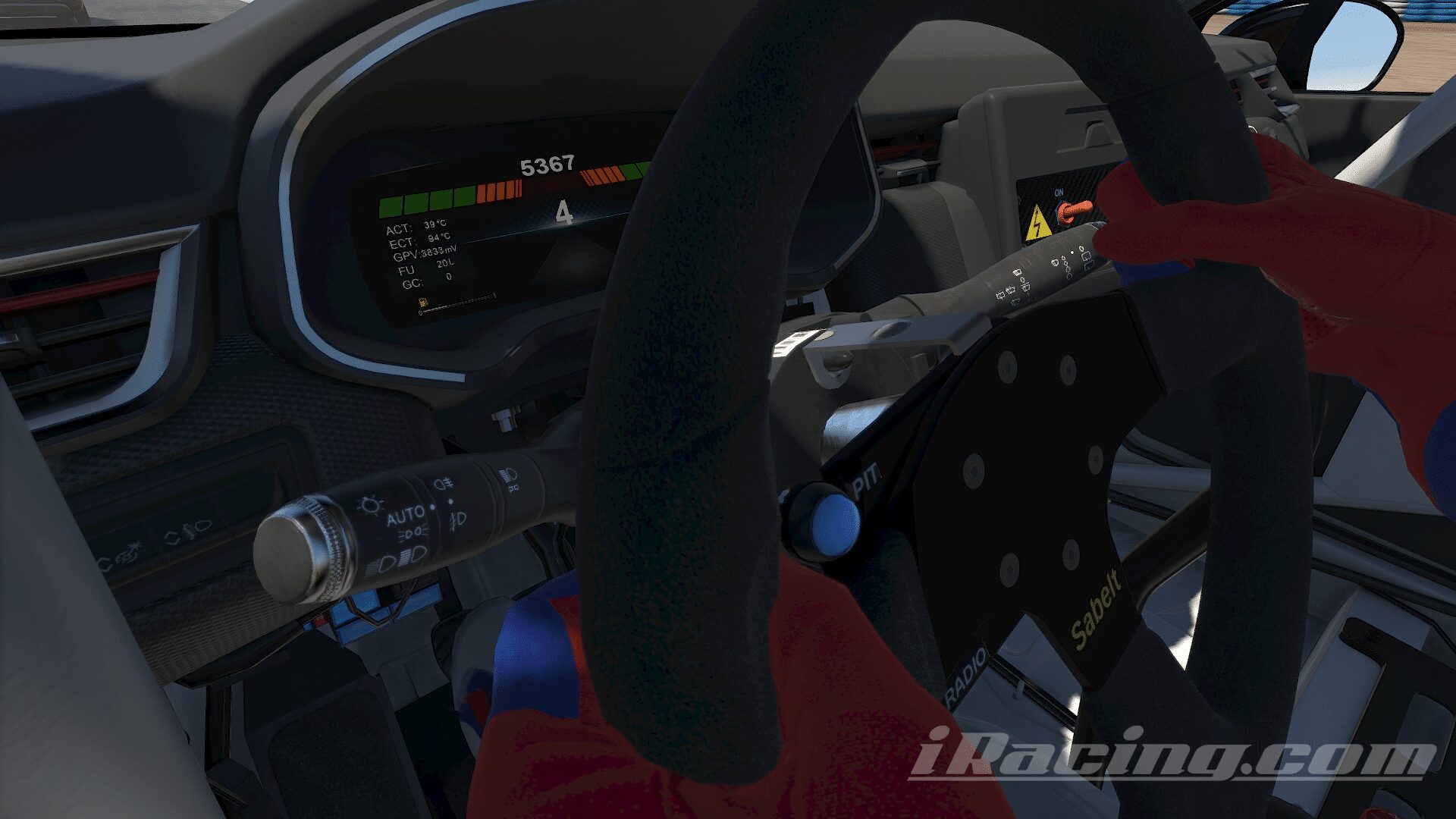 2347 Tableau de bord Clio Cup dans iRacing