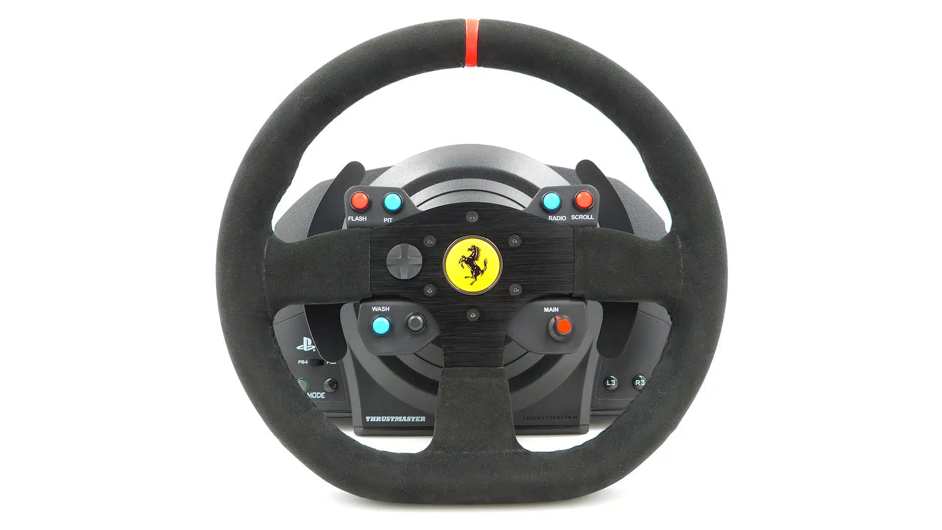 Le T300 Ferrari Integral Racing Wheel Alcantara Edition et sa roue en Alcantara
