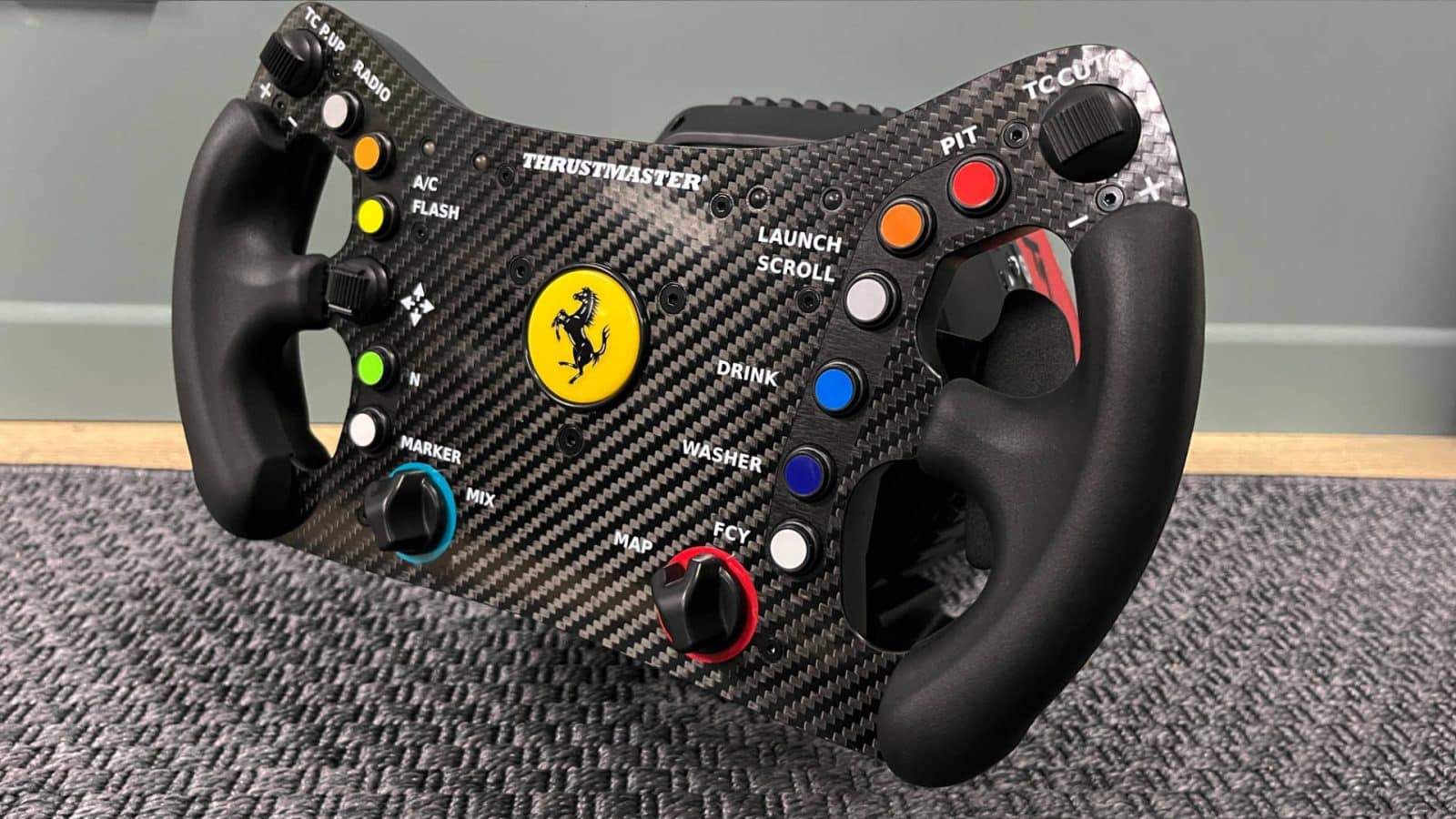 Thrustaster Ferrari 488 GT3 Wheel Add-On, Aro de Volante de Carreras
