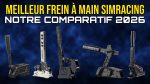 Comparatif des freins à main simracing : Fanatec ClubSport V2, Heusinkveld Handbrake, Simnet SHB-100, Moza HBP et Simagic TB-Neo