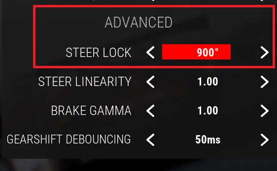 Les réglages du volant dans Assetto Corsa Competizione
