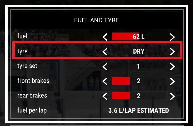 Le choix des gommes dans Assetto Corsa Competizione