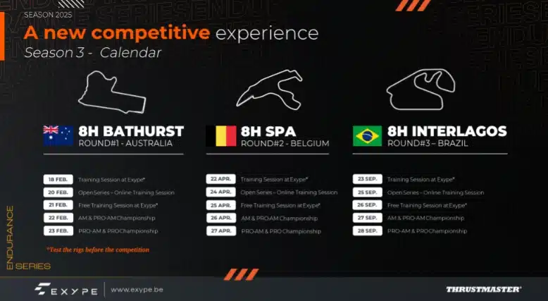 Exype calendrier