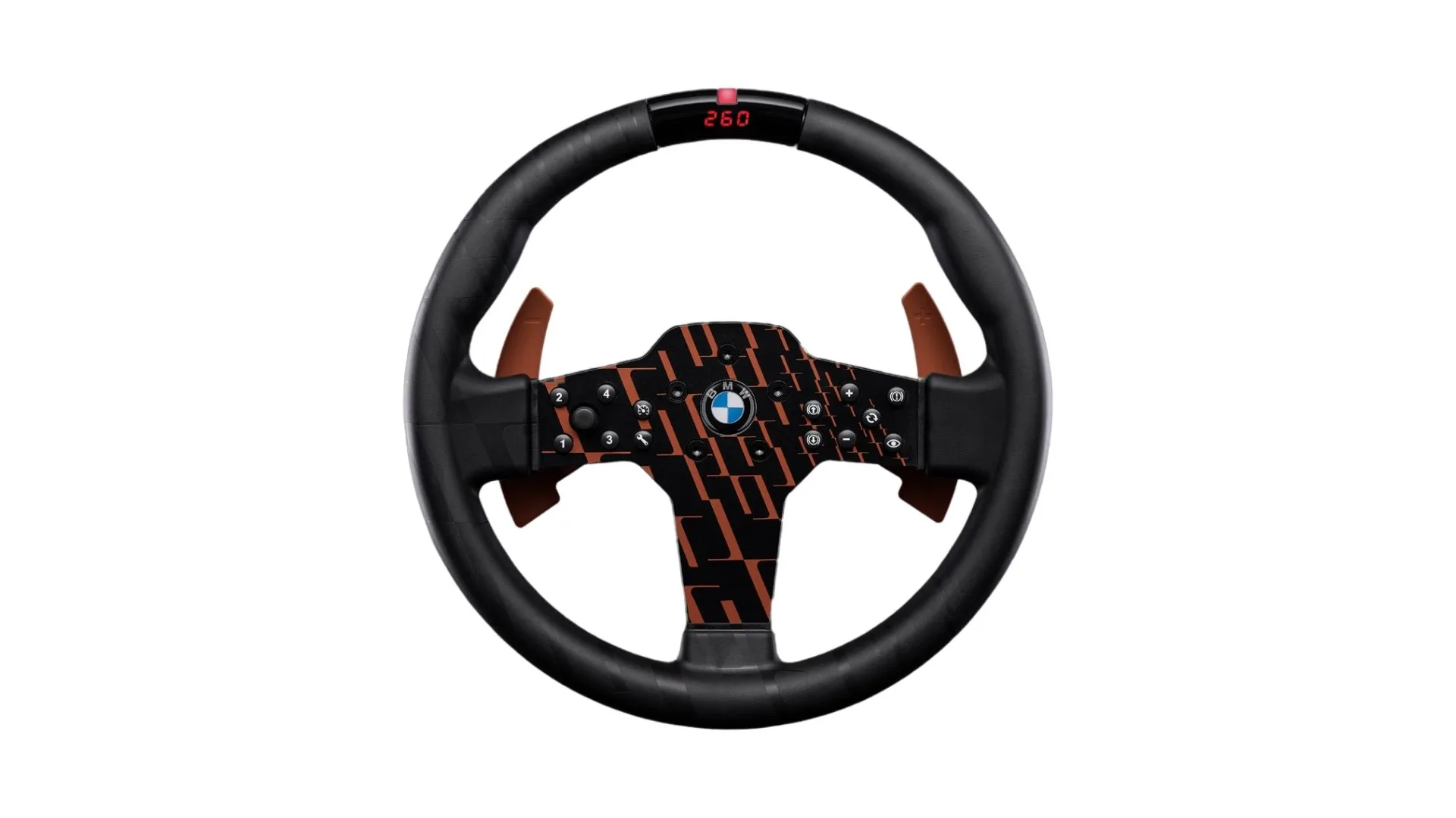 Volant Fanatec CSL Steering Wheel BMW aux sérigraphies oranges