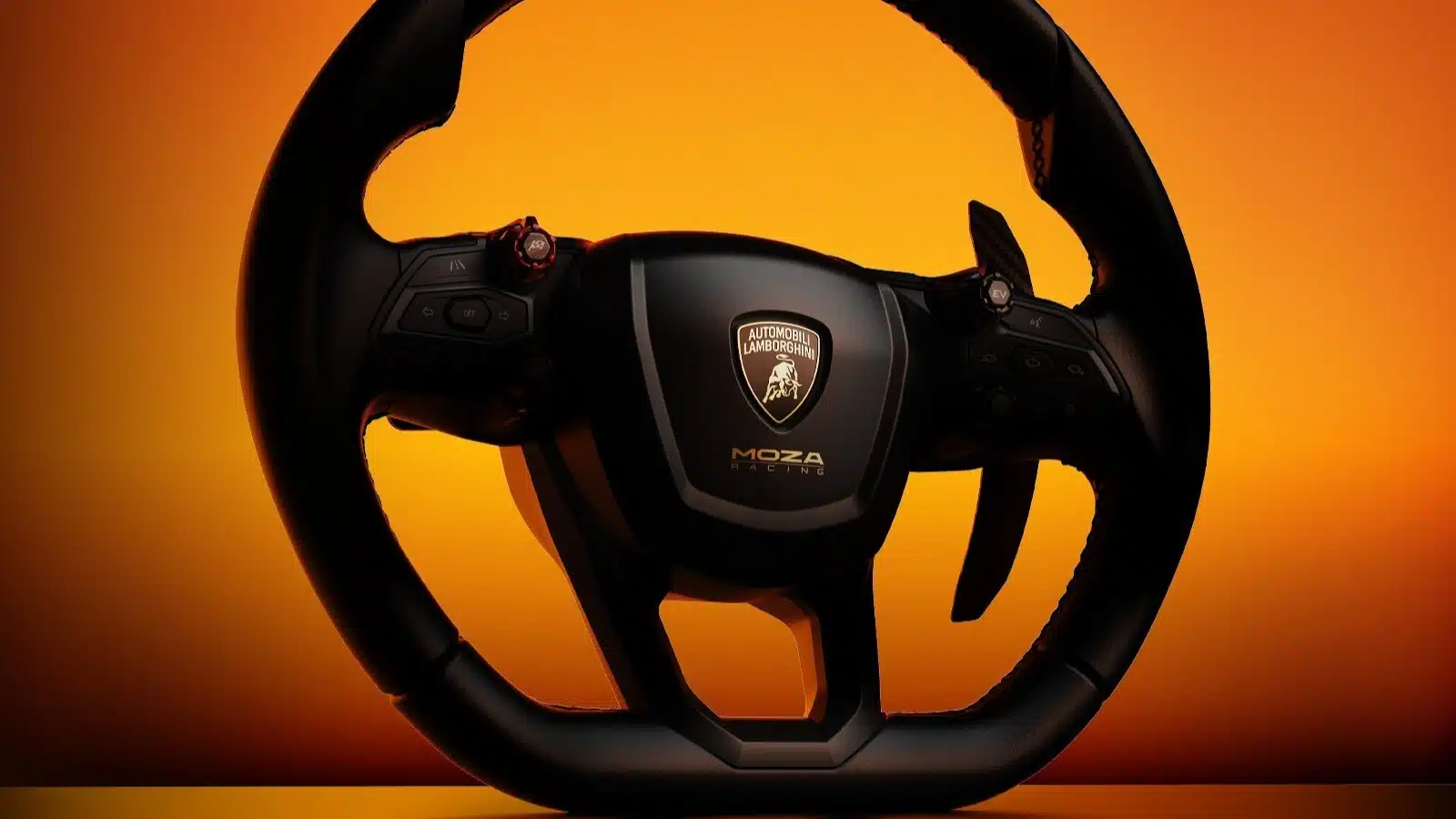 Moza et Lamborghini présentent un nouveau volant, le Revuelto