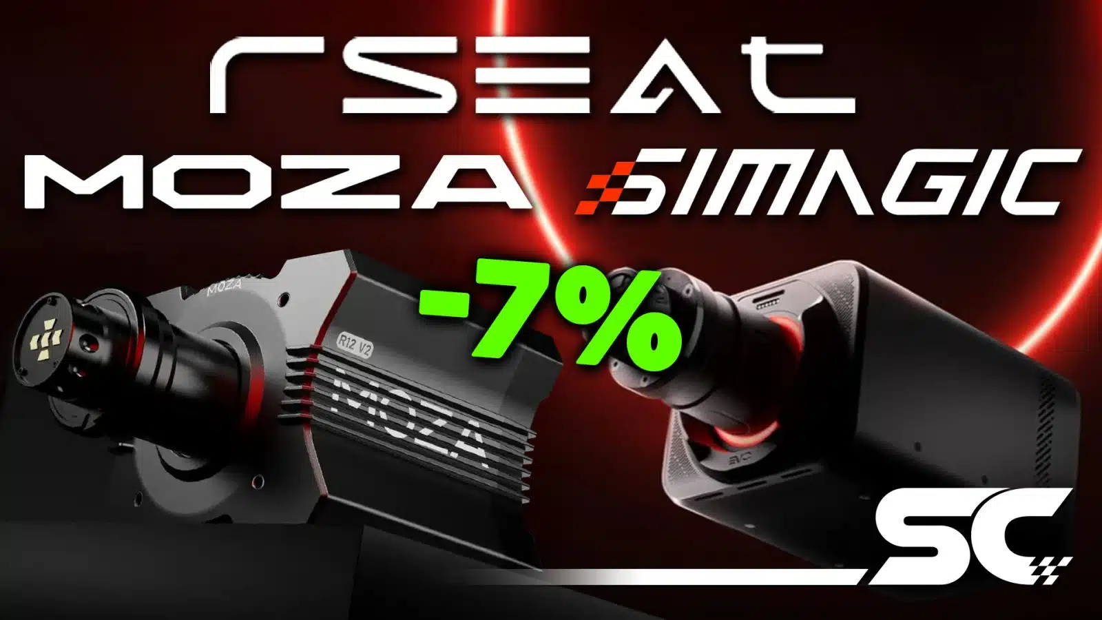 Des réductions sur les bases Moza et Simagic chez Rseat, avec Superchicane !
