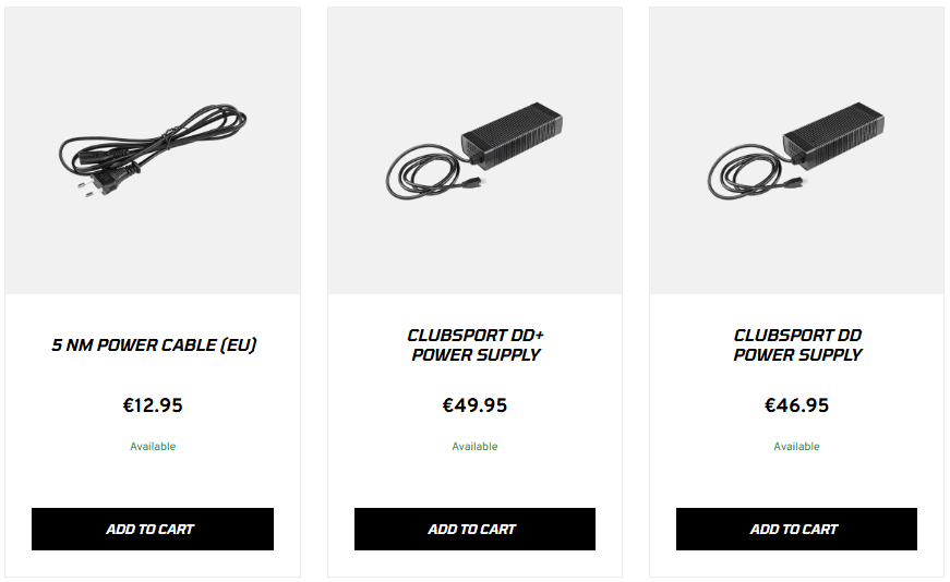 Fanatec pièces détachées 1