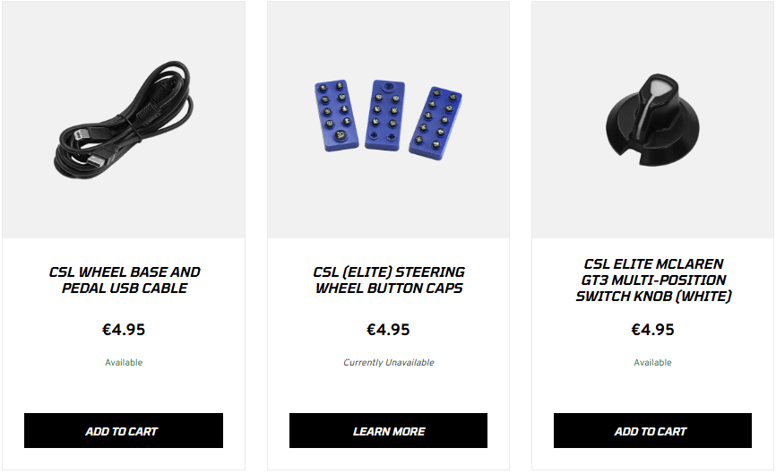 Fanatec pièces détachées 2