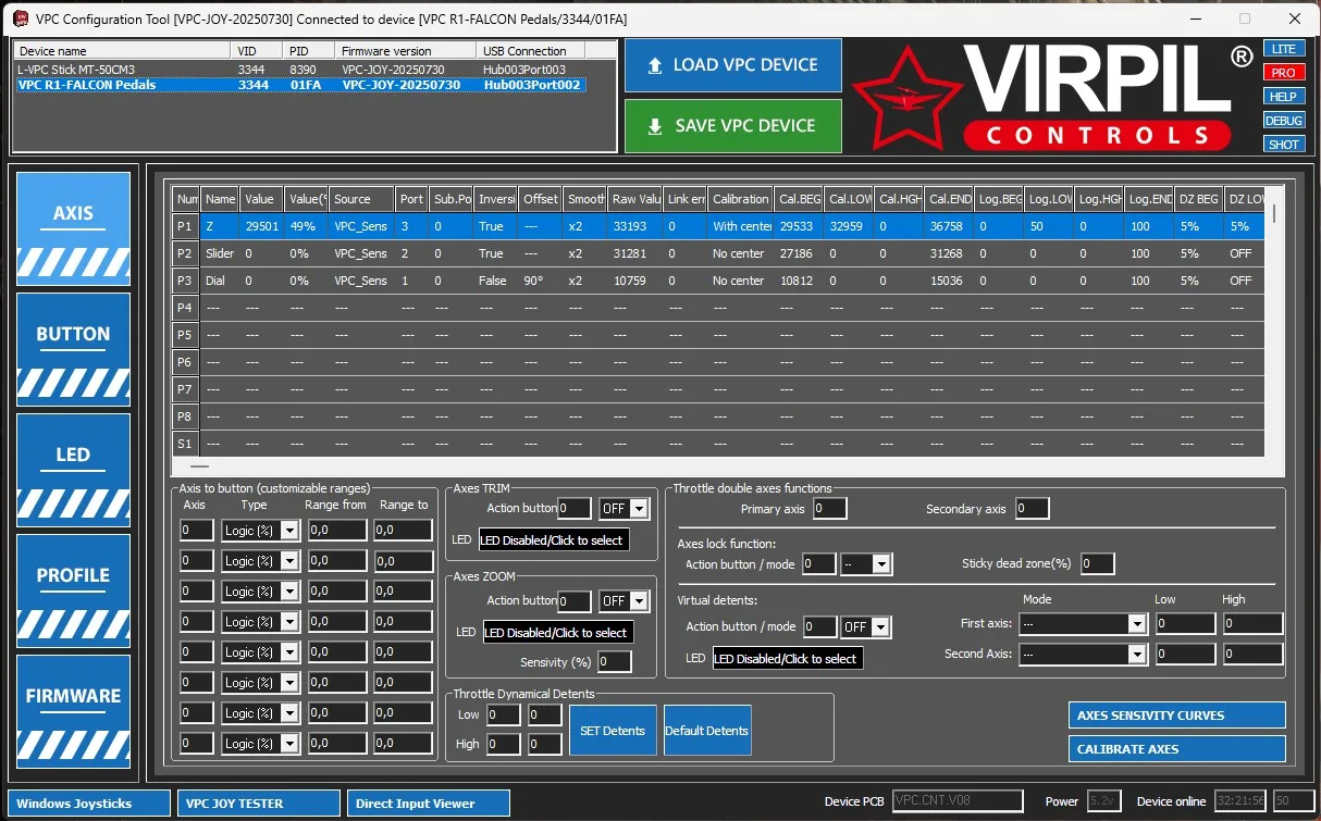 test Virpil Controls R1