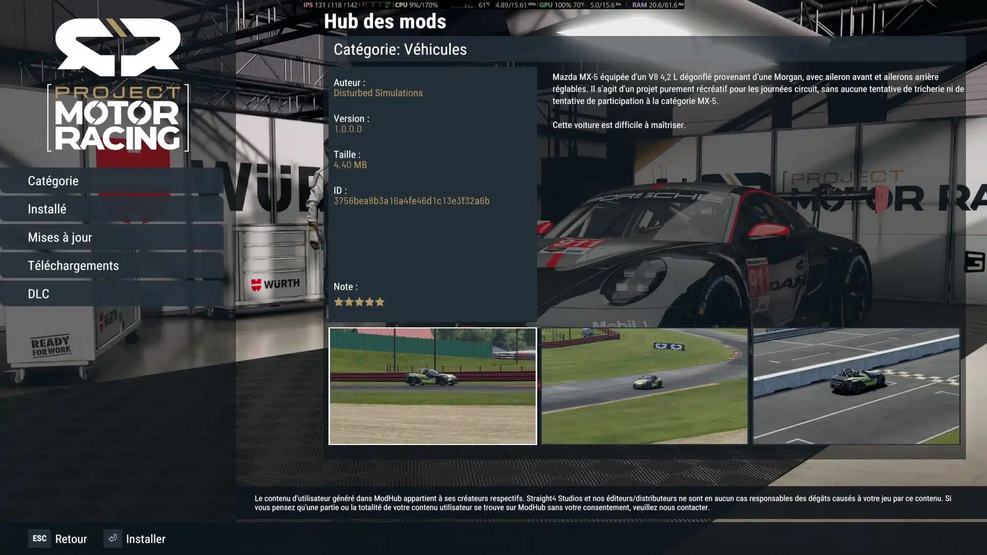 Project Motor Racing MX-5 V8
