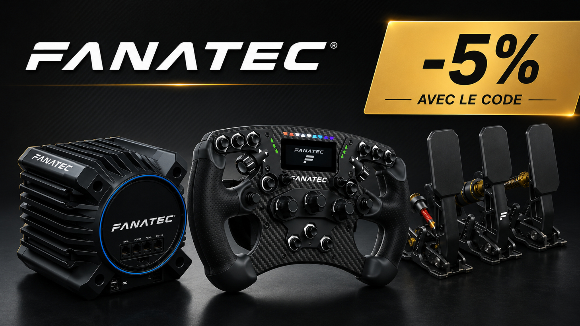 Fanatec : nouveau code promo sur tout le catalogue !