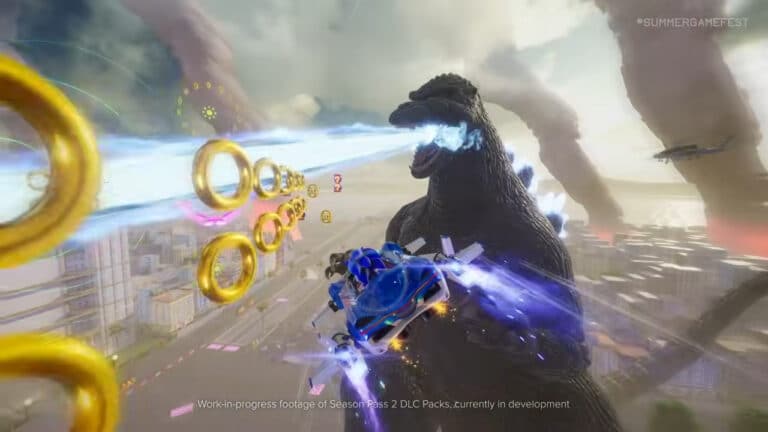 Sonic Racing : CrossWorlds accueille Godzilla et Evangelion