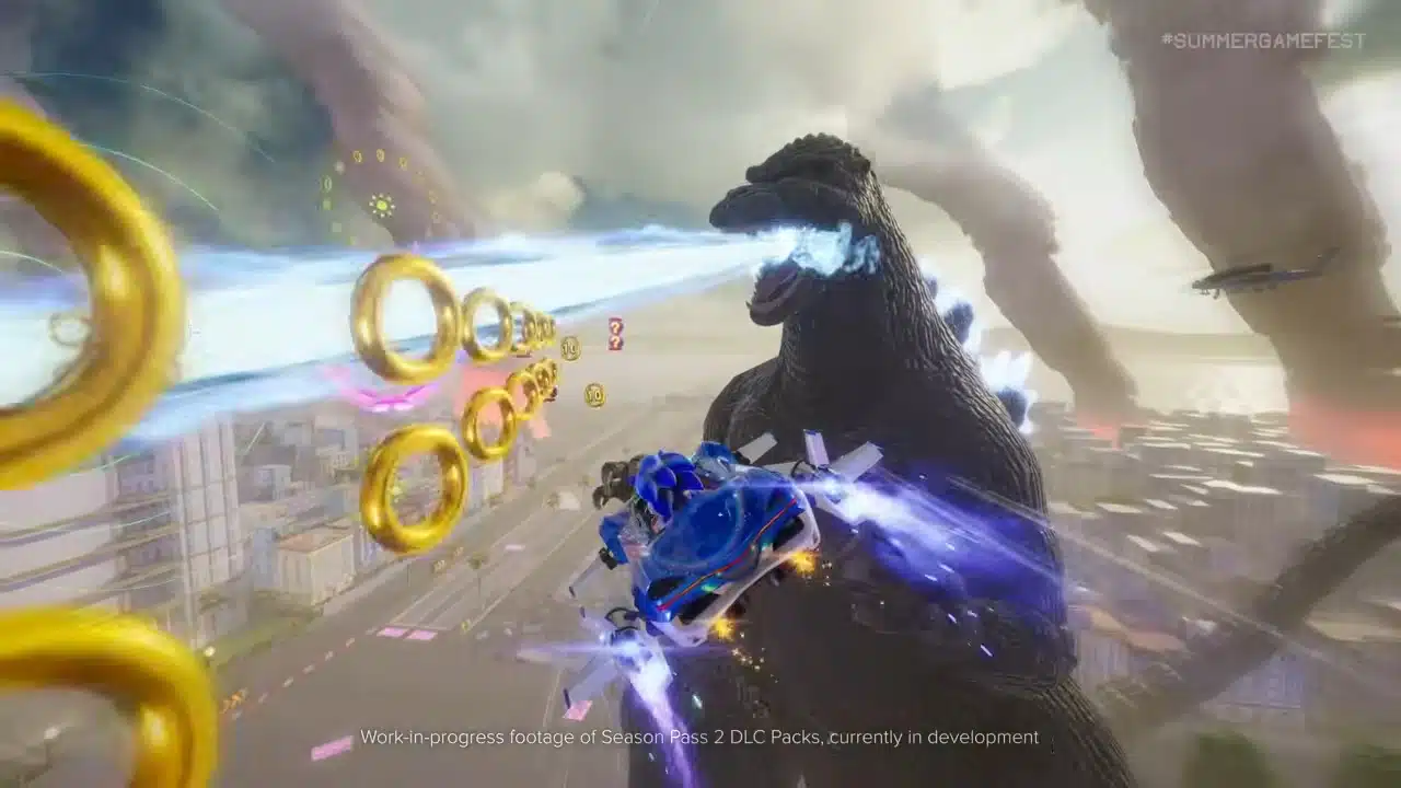 Sonic Racing : CrossWorlds accueille Godzilla et Evangelion