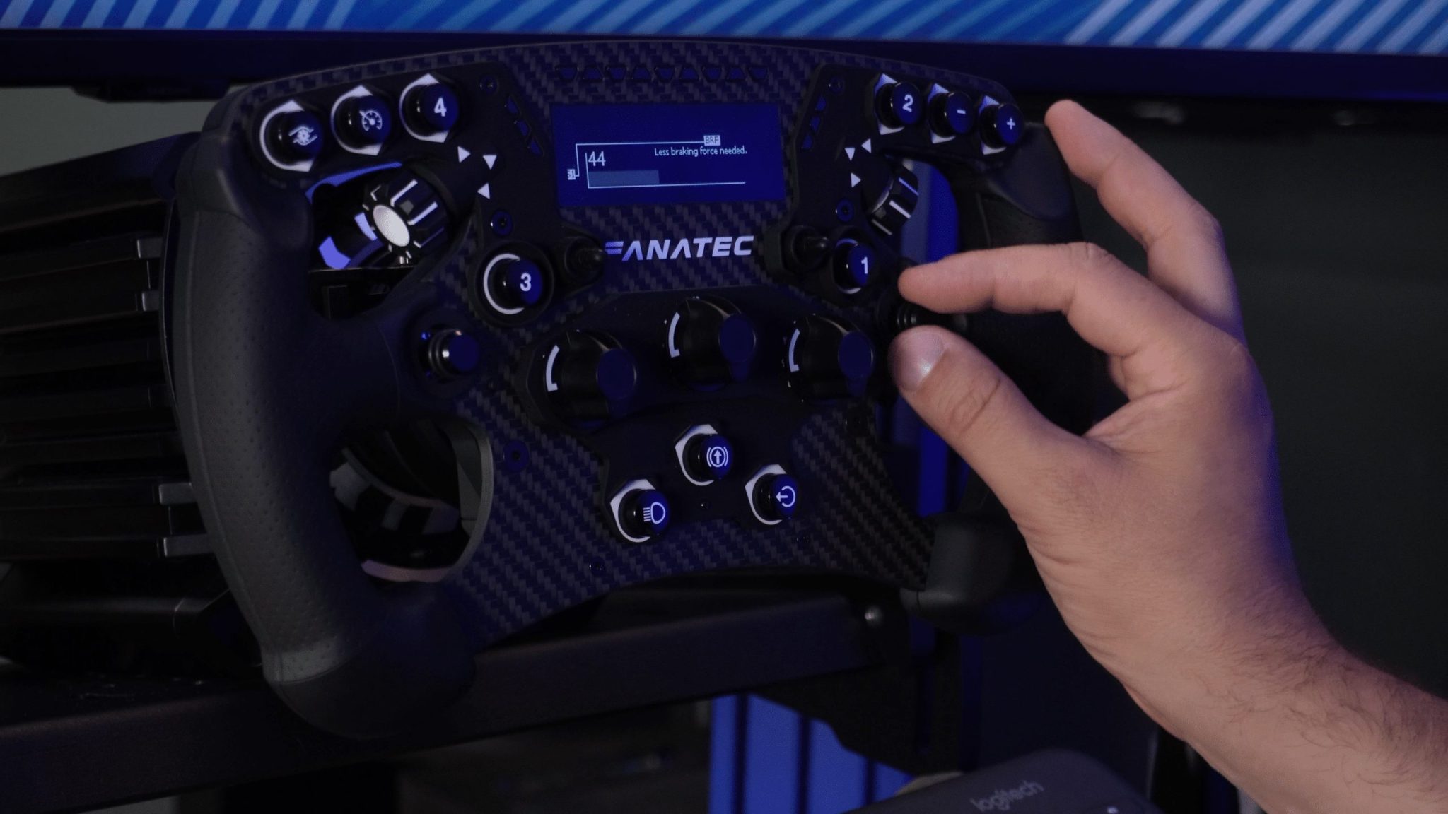 Réglage de la break force depuis l'écran du volant Fanatec, sans passer par le logiciel