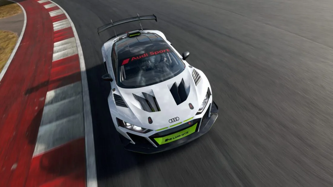 L'Audi R8 LMS GT2 en piste dans Assetto Corsa EVO 0.9