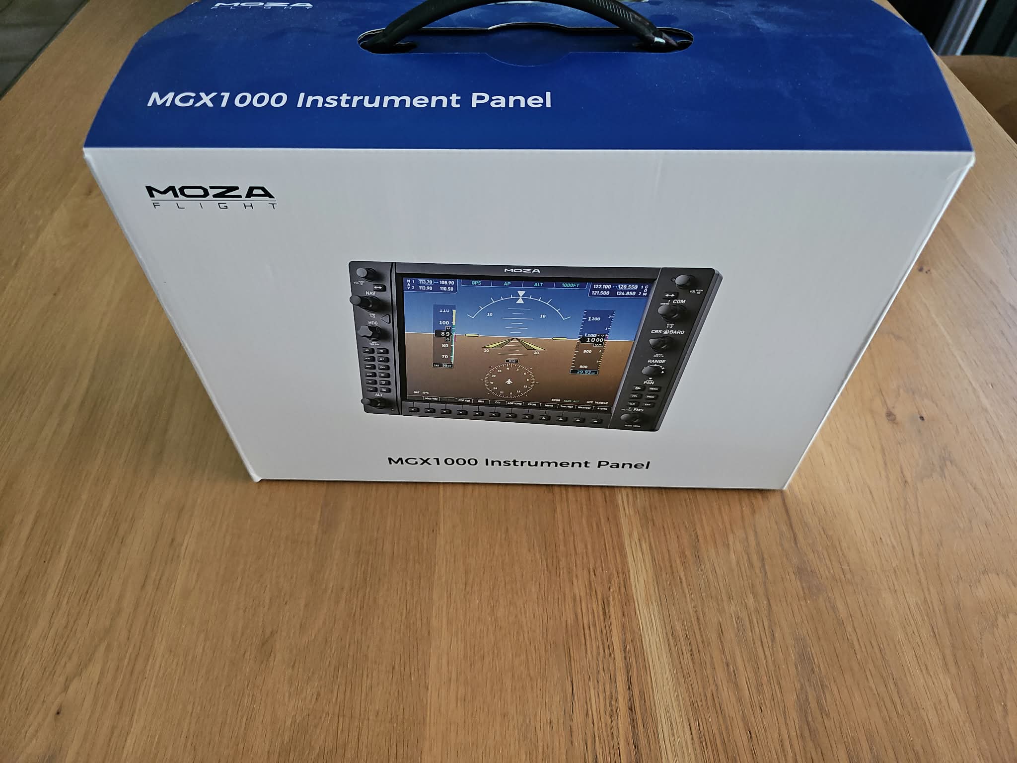 Le carton du MOZA MGX1000 à sa réception