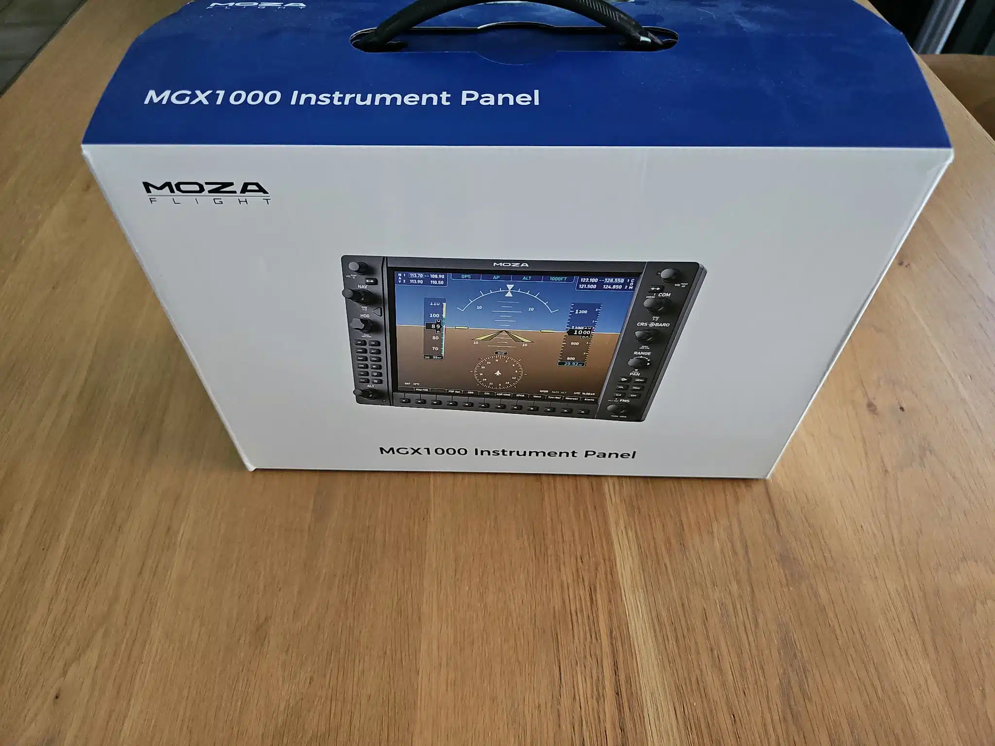 Le carton du MOZA MGX1000 à sa réception