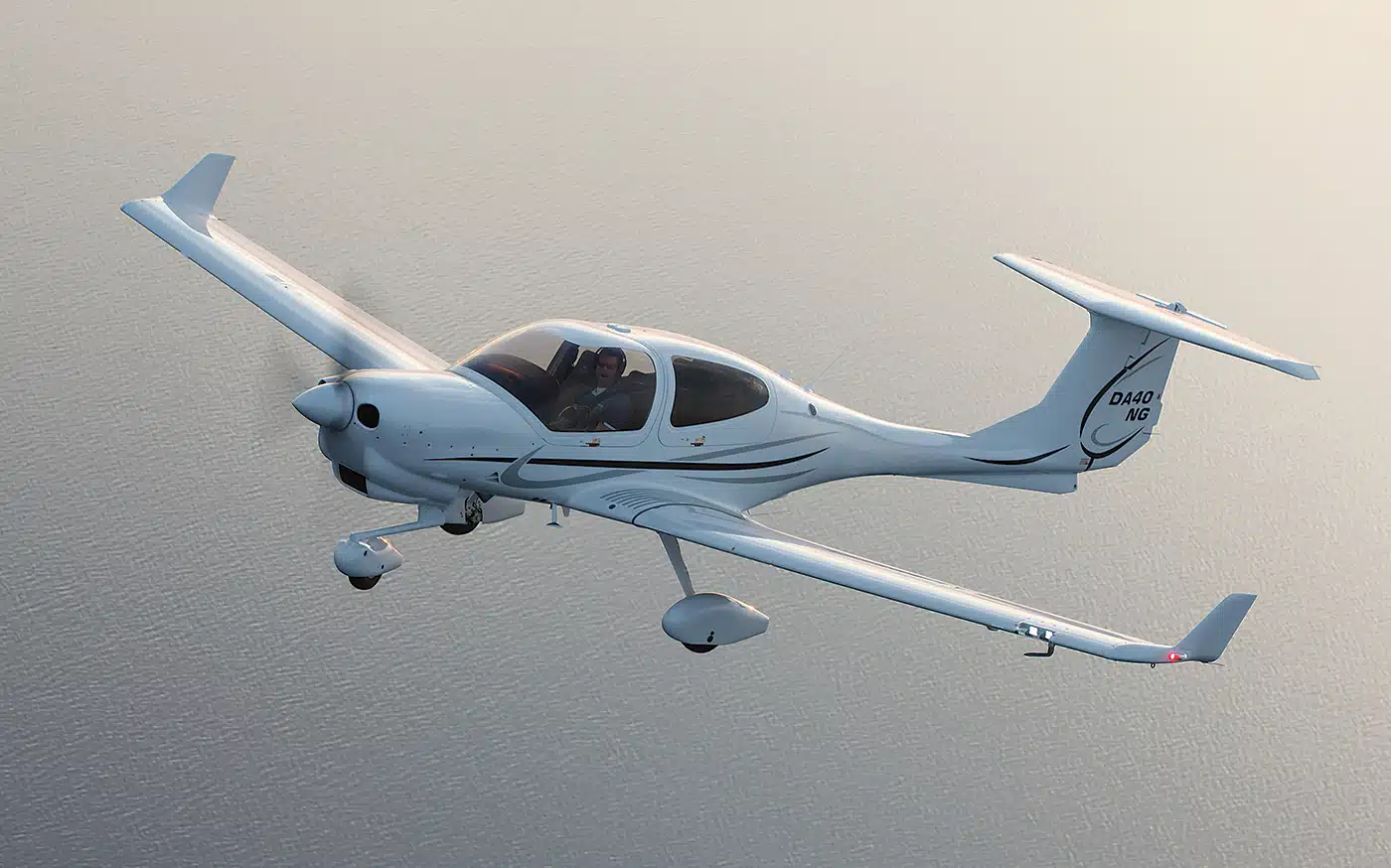 Le MOZA MGX1000 aux commandes d'un Diamond DA40NG