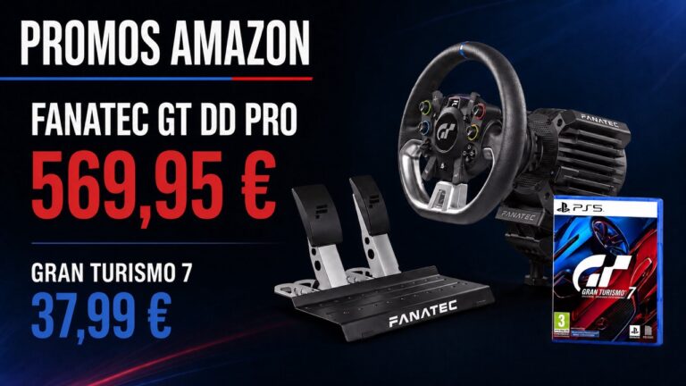 Promos Amazon : le pack Fanatec Gran Turismo DD Pro à 569,95 € et Gran Turismo 7 sur PS5 à 37,99 €