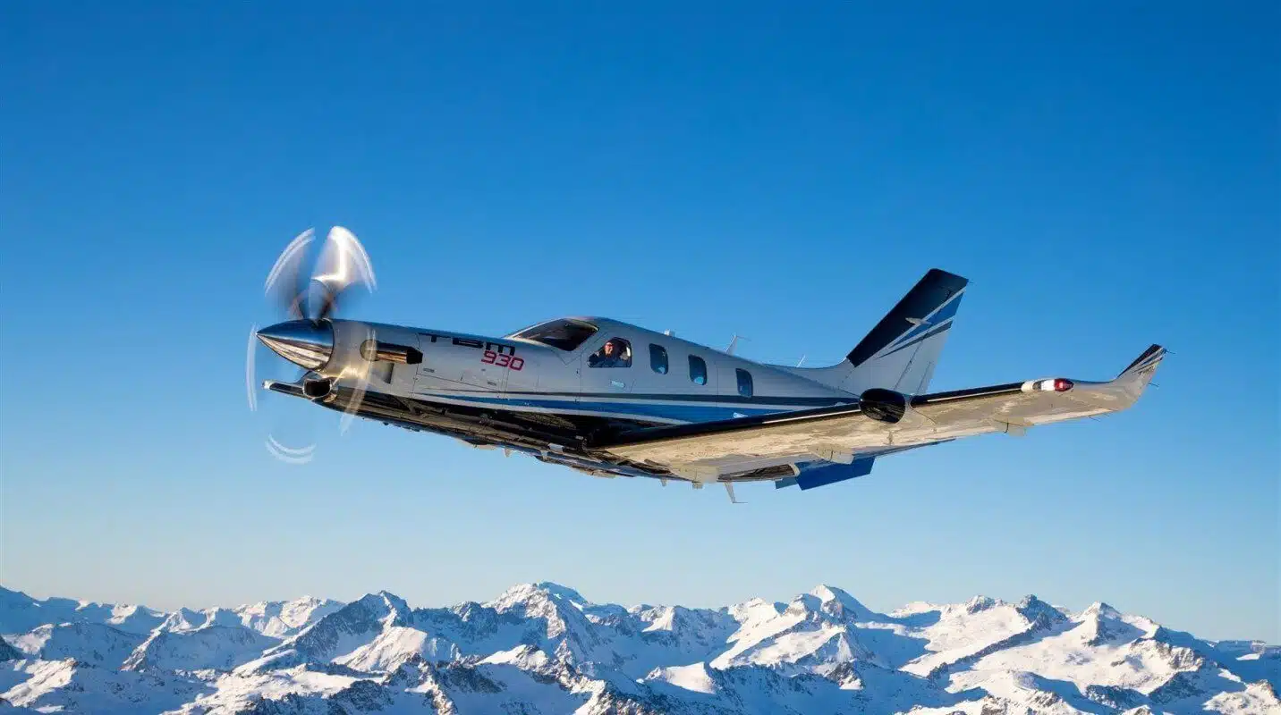Le MOZA MGX1000 aux commandes d'un Daher TBM 930