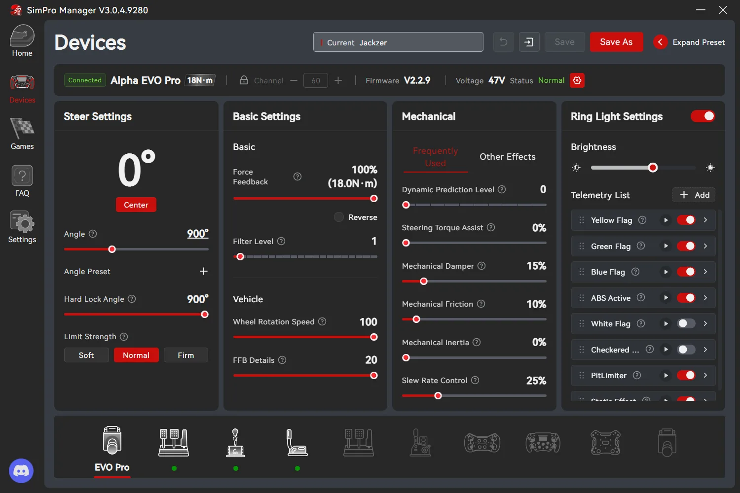 Simagic Simpro Manager 3.2.0