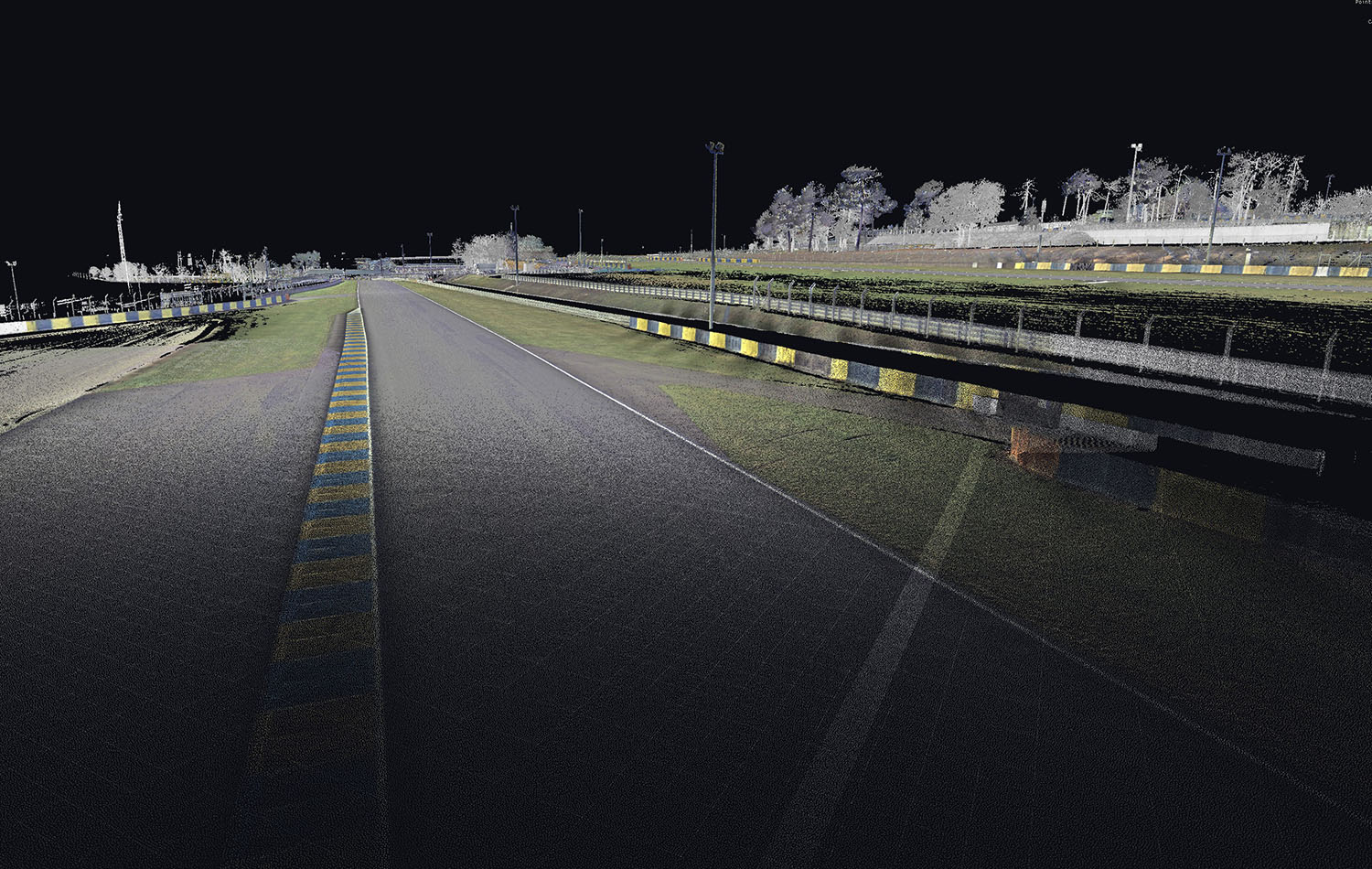 Le Circuit Bugatti du Mans scanné pour iRacing