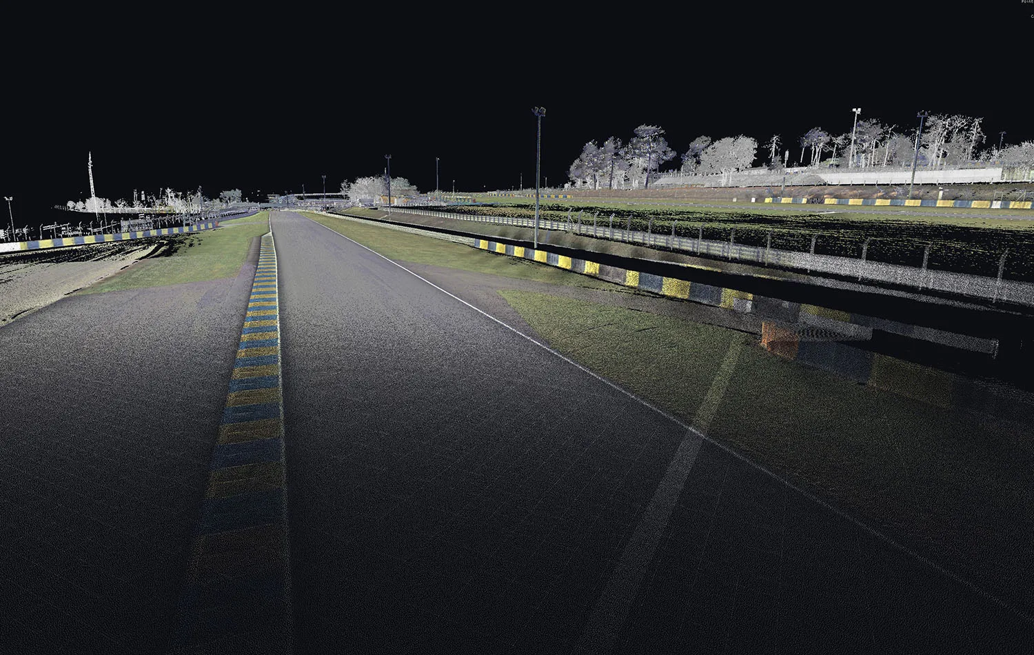 Le Circuit Bugatti du Mans scanné pour iRacing