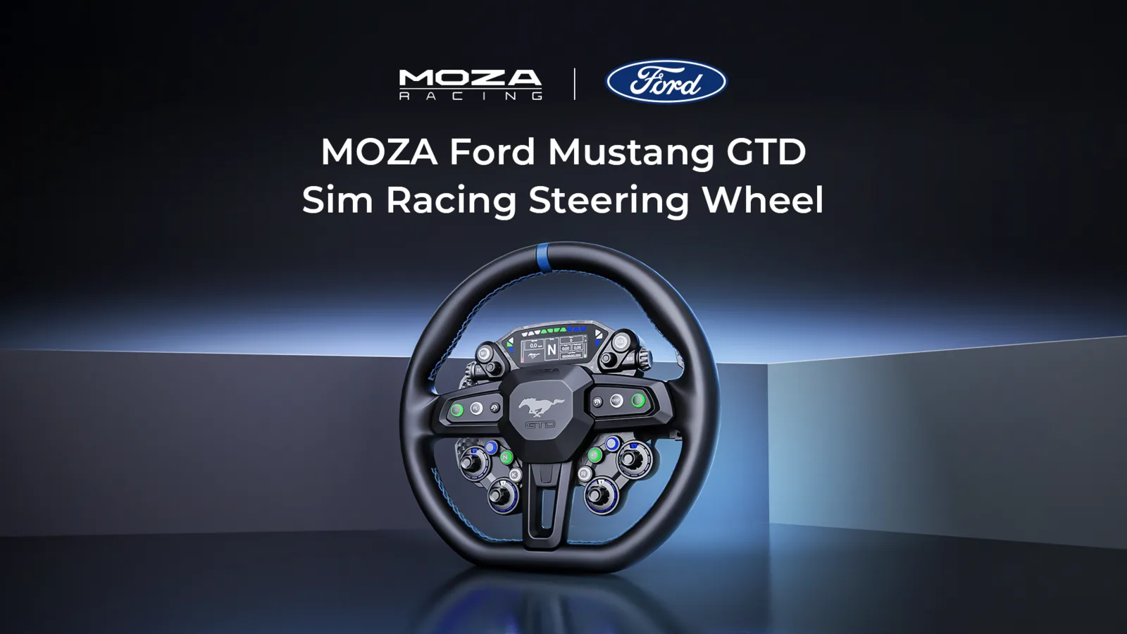 Volant Moza Ford Mustang GTD sous licence officielle Ford