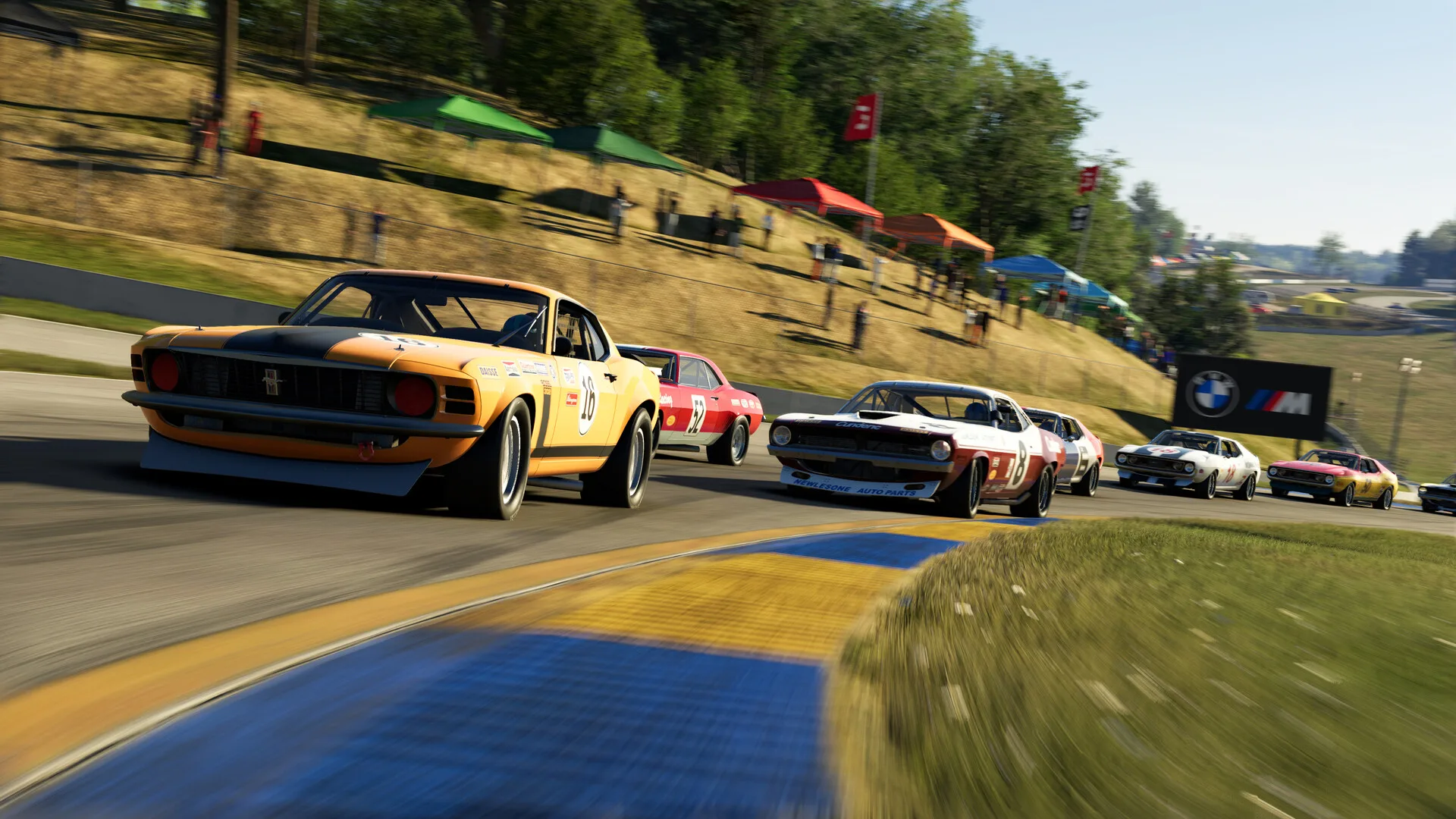 Ford Mustang Boss 302 TA de 1970 en tête du peloton Historic USV8 dans Project Motor Racing