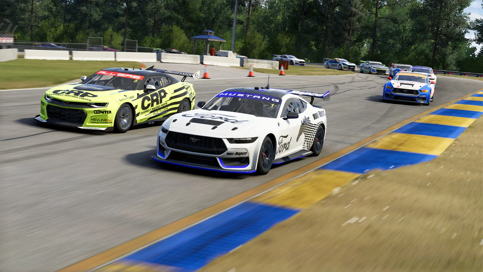 Ford Mustang AU et Chevrolet Camaro AU de la catégorie V8 Evo dans Project Motor Racing