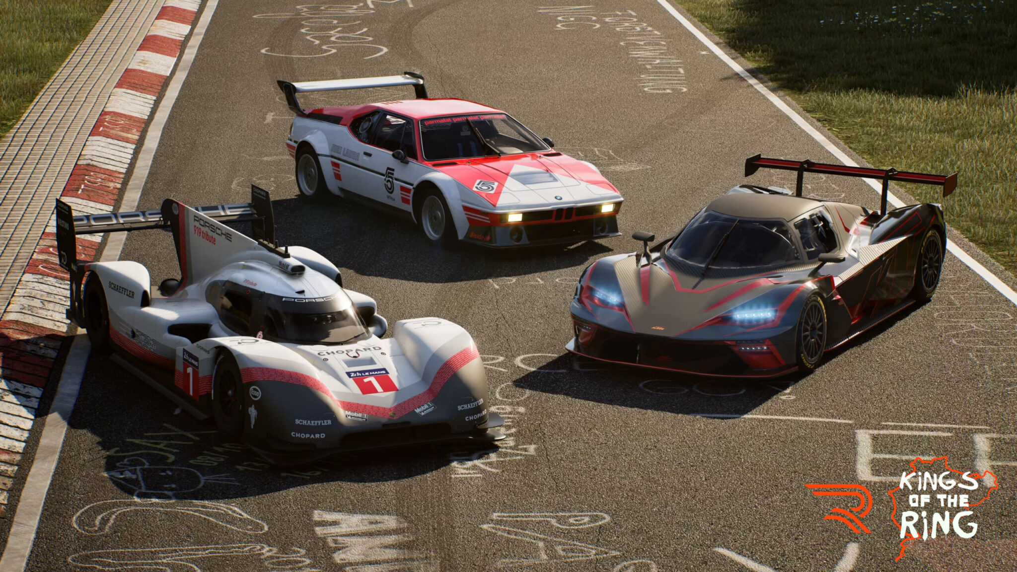La Porsche 919 Hybrid Evo, la BMW M1 Procar et la KTM X-Bow GT2 réunies dans Rennsport