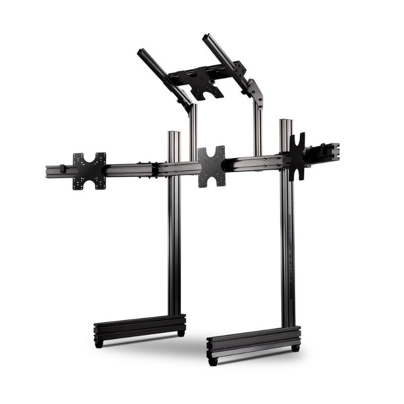 Elite - Support quatre écrans Freestanding, gris carbone