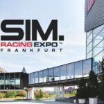 Visuel officiel de la SimRacing Expo 2026, dans le hall 12 de la Messe Frankfurt
