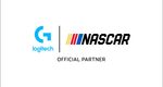 Logos de Logitech G et de la NASCAR avec la mention Official Partner