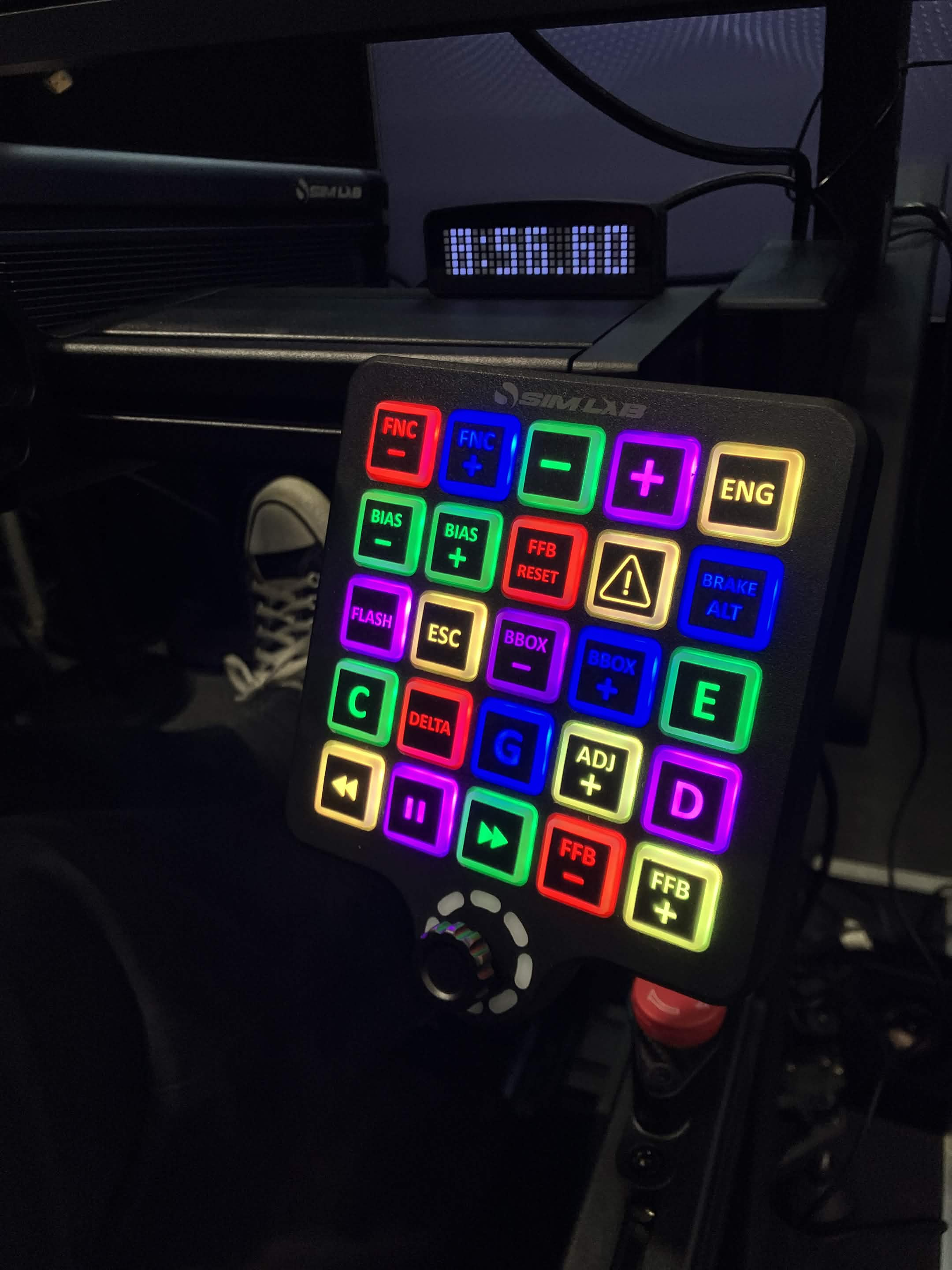 Button box Sim Lab nouvelle génération 25 boutons funky switch