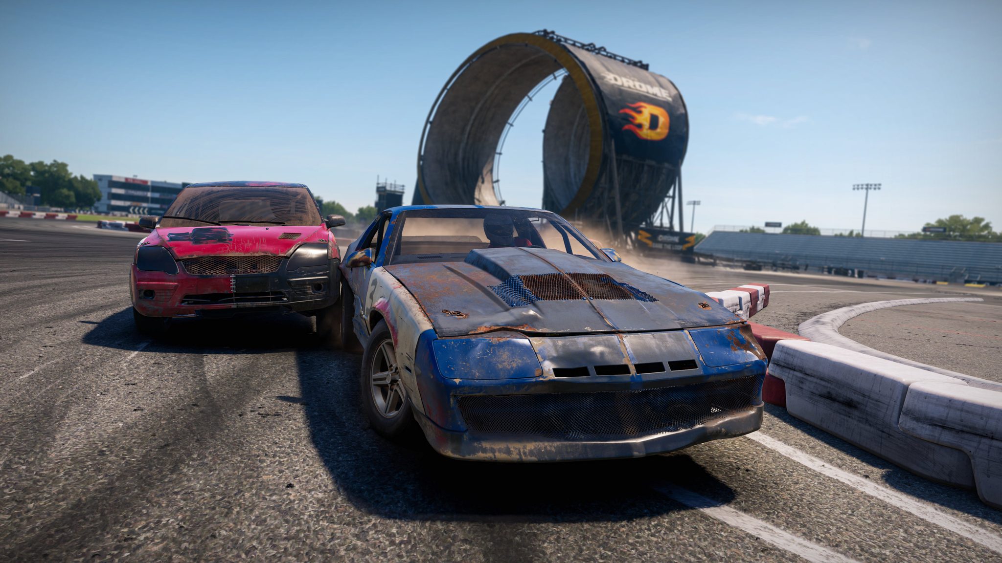 La Flipper et la Blade, deux des trois voitures de l'update 9 de Wreckfest 2