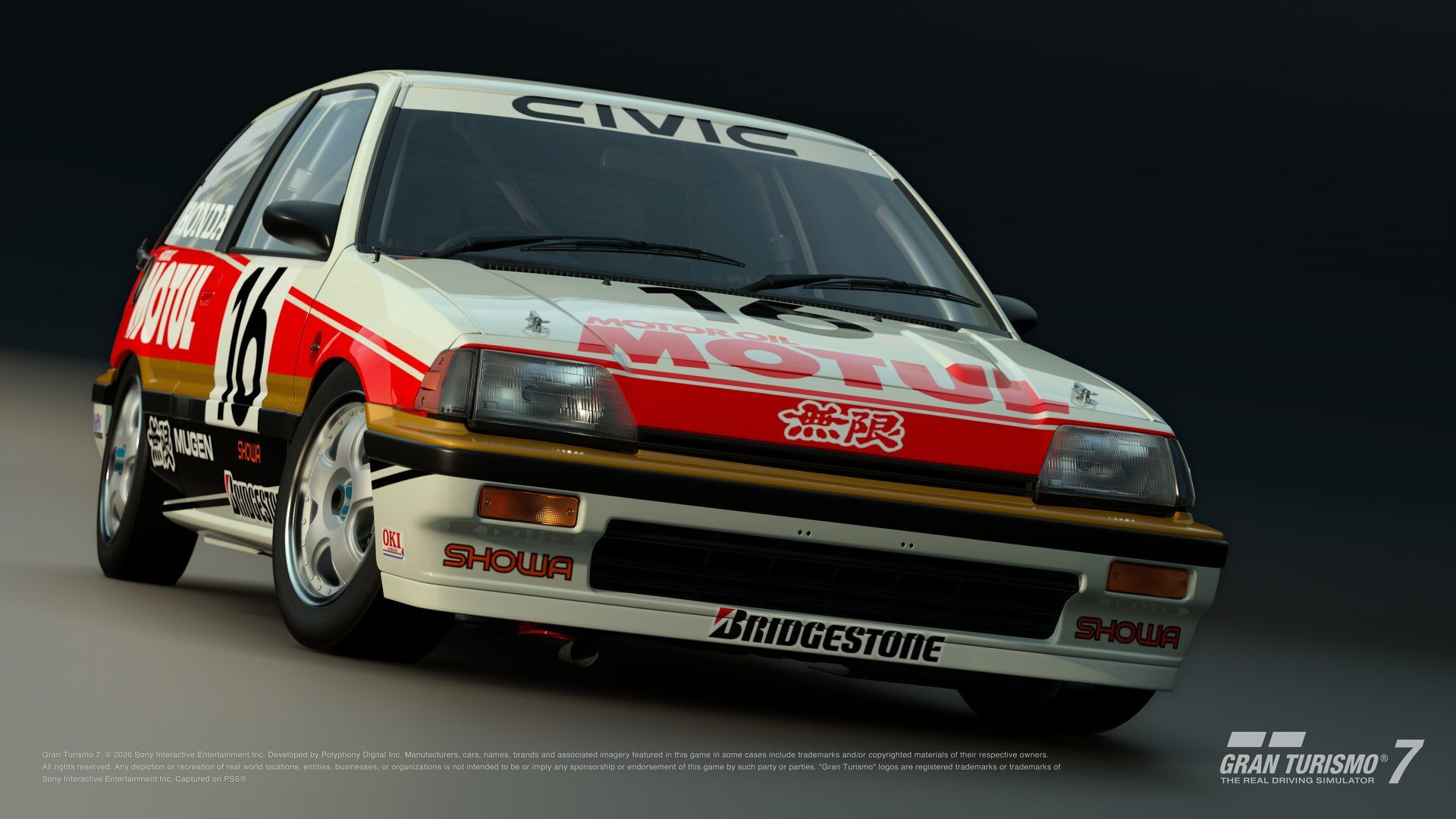 La Honda Civic Si Group A version '87 aux couleurs Motul dans Gran Turismo 7