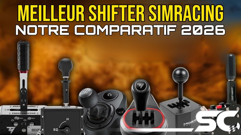 Shifter simracing : Thrustmaster TSS, Fanatec ClubSport SQ, Logitech G Driving Force Shifter, Thrustmaster TH8S, Moza HGP et Simagic Q1