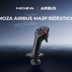 Le manche Moza Airbus MA3F Sidestick, sous licence officielle Airbus