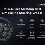 Le volant Moza Mustang GTD et ses principales caractéristiques, visuel officiel Moza Racing