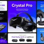 Le casque VR sans fil Pimax Crystal Pro et ses principales caractéristiques, présentés lors de l'événement Frontier 2026
