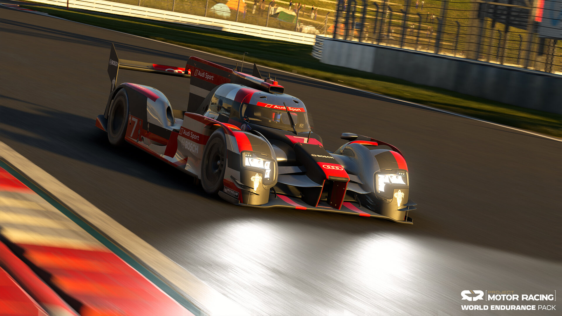 L'Audi R18 de 2016 en piste dans le Project Motor Racing World Endurance Pack