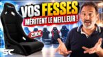 Le baquet simracing RSeat GTS en suédine noire, testé par SuperChicane