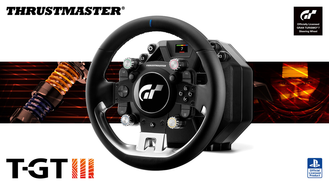 Le volant Thrustmaster T-GT III, sous licence officielle Gran Turismo 7